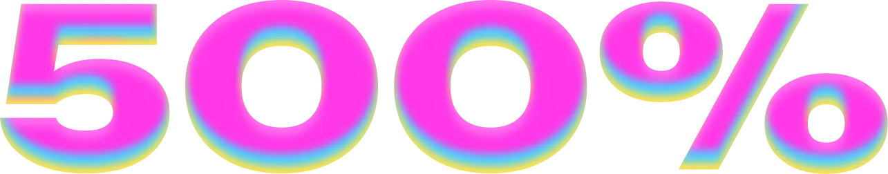 500% bonus